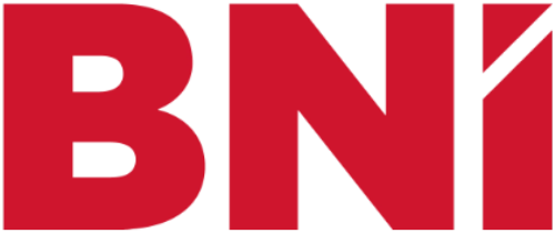 BNI logo with bold red lettering on a transparent background.